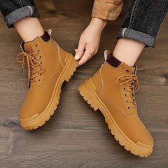 Men's Combat Boots Casual Walking Shoes