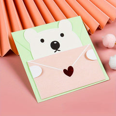 Animal Cartoon Birthday Greeting Card Postcard