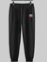 Duff Print Men's Pants Drawstring Sweatpants Casual Trousers Spring Autumn