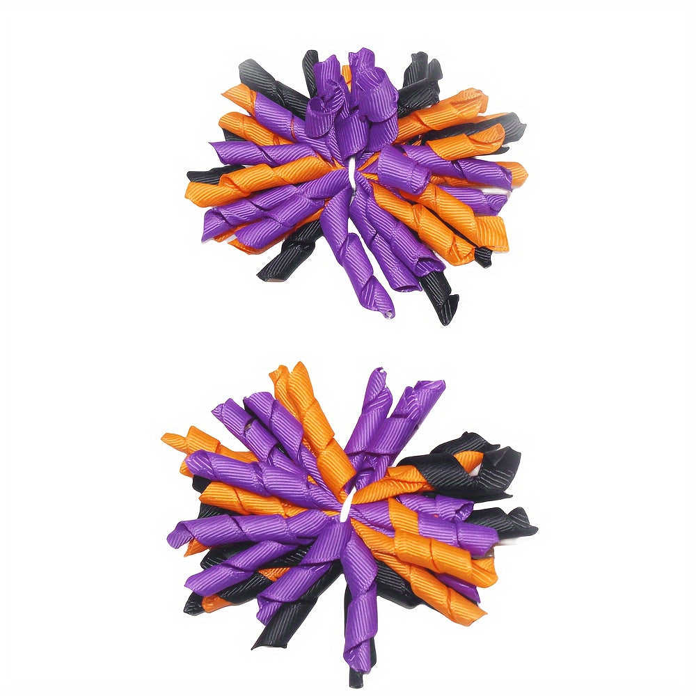 Kids Sweet Hair Clip Ball Flower Rainbow Headwear