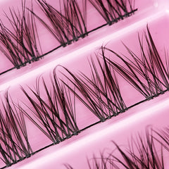 120pcs Wispy Cluster Lashes 8-16mm D Curling Fluffy DIY Eyelash Extension