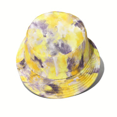 Unisex Abstract Ink Sunshade Bucket Hat Reversible Sun Hat for Outdoor Travel
