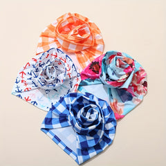 Infant Indian Cap with Large Flower Print