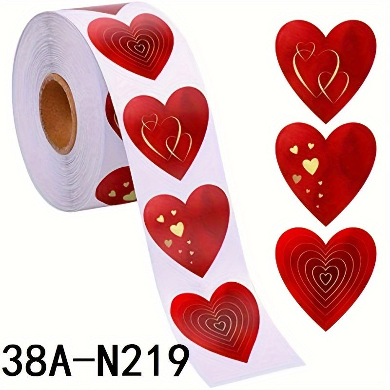 500pcs Thank You Love Stickers Holiday Decoration Gift Series