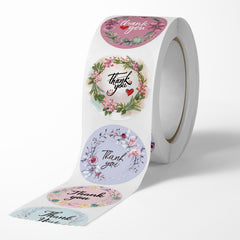 500 Thank You Stickers Labels Waterproof Party Baby Shower Wedding