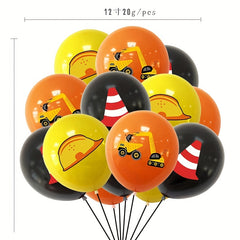 Engineering Car Theme Birthday Party Set
