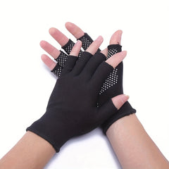 Nylon Half Finger Gloves Anti Slip for Outdoor Activities