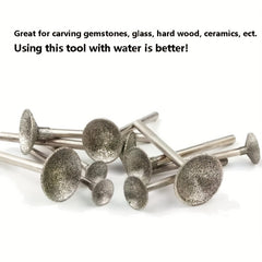 12pcs Diamond Grinding Burr for Rotary Tool 2.35mm Shank
