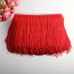 2Yards Fringe Trim Lace Tassel Ribbon Sew Latin Dress Curtain Decor DIY Fabric