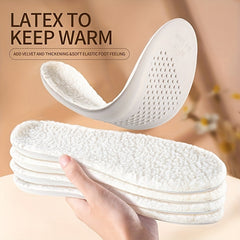 Latex Thermal Insoles for Winter Shoes, Men & Women, Breathable Pad