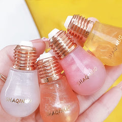Colorful Lip Gloss Dewy Finish Sparkle Light Hydrating Plumping Lip Balm