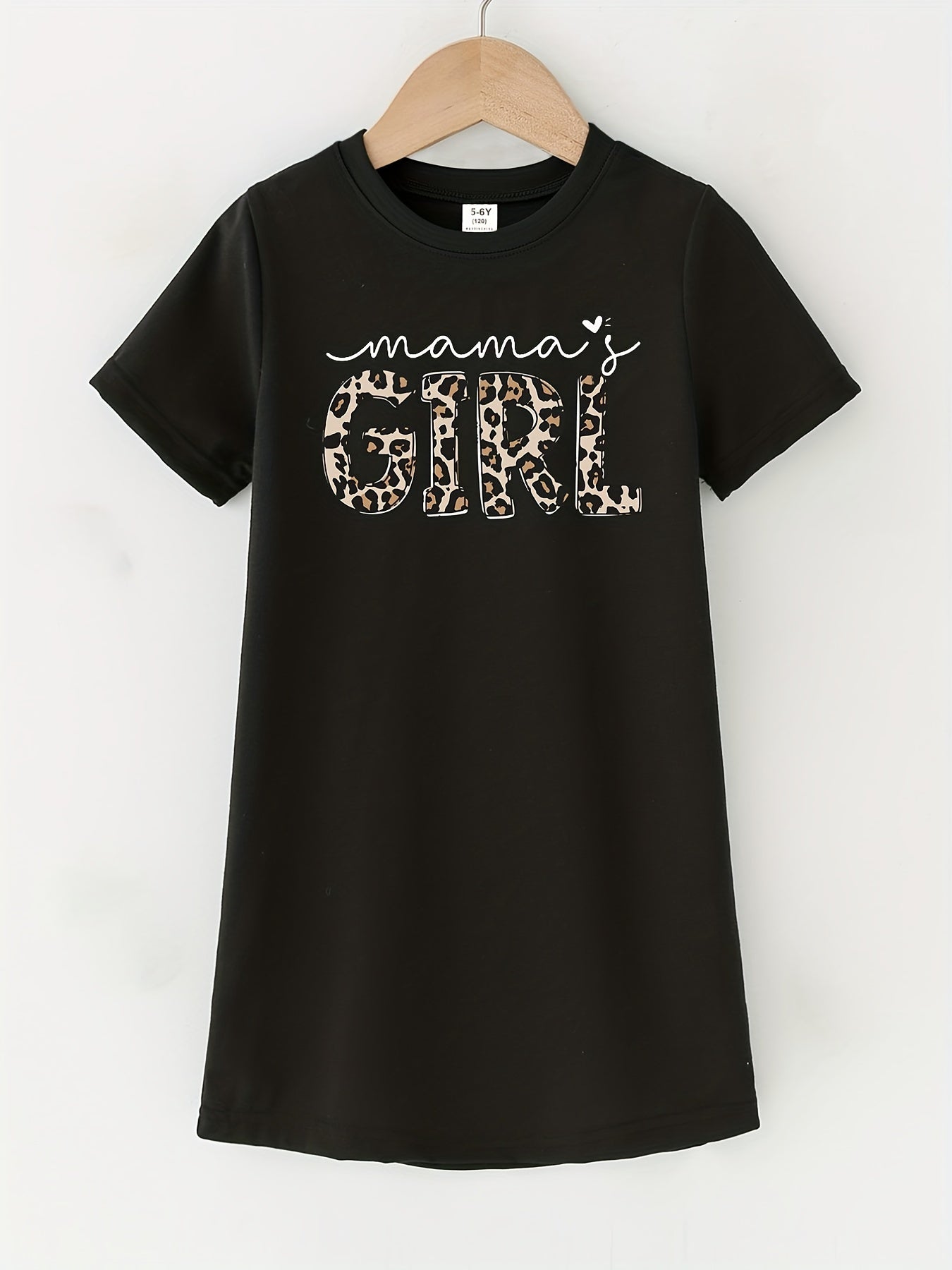 Toddler Girls Mama's Girl Print T Shirt Dress