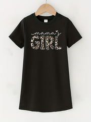 Toddler Girls Mama's Girl Print T Shirt Dress