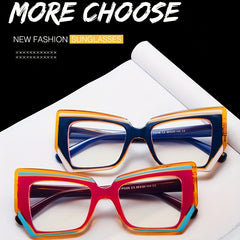 Light Blocking Glasses Clear Lens Anti Eyestrain Women Men