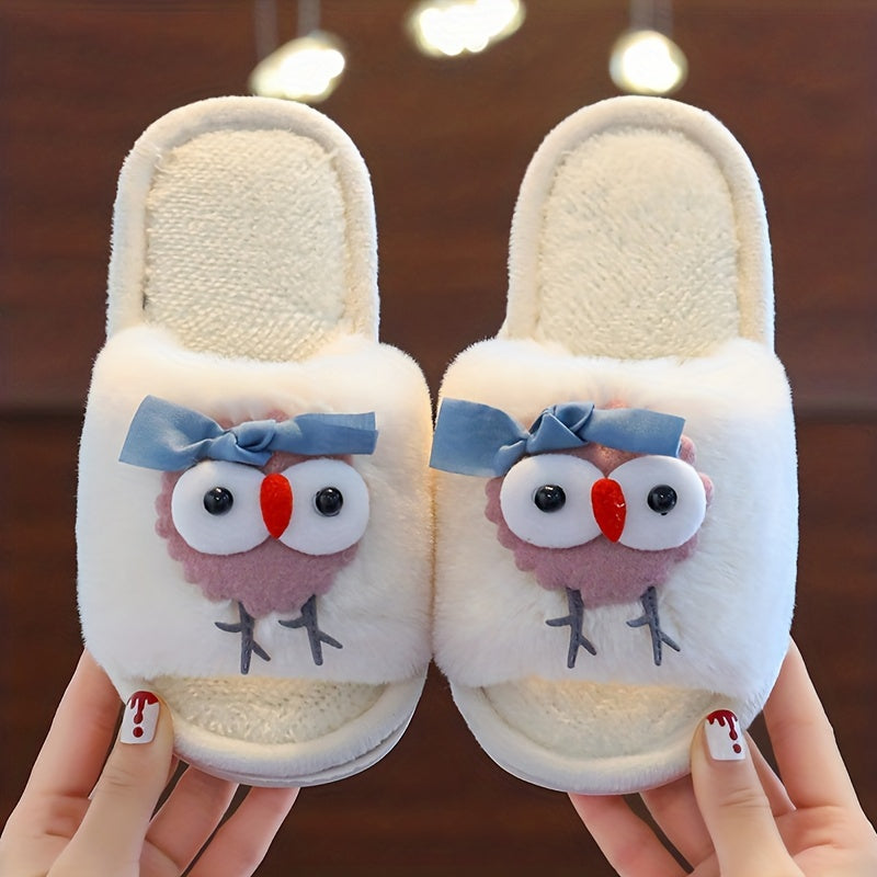 Girls Cartoon House Shoes Non Slip Soft Bottom Walking Shoes