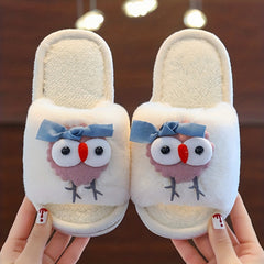 Girls Cartoon House Shoes Non Slip Soft Bottom Walking Shoes
