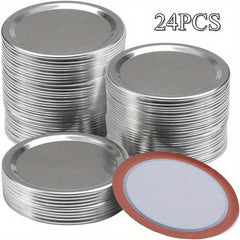 Bulk Wide Mouth Canning Lids - 12/24/48pcs Airtight Mason Jar Lids For Jams