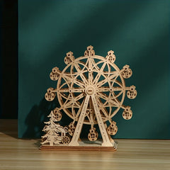 DIY Ferris Wheel Wooden Toy Music Box Children Birthday Gift