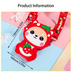 Cartoon Silicone Small Wealth Firewood Messenger Bag Girl Shoulder Bag