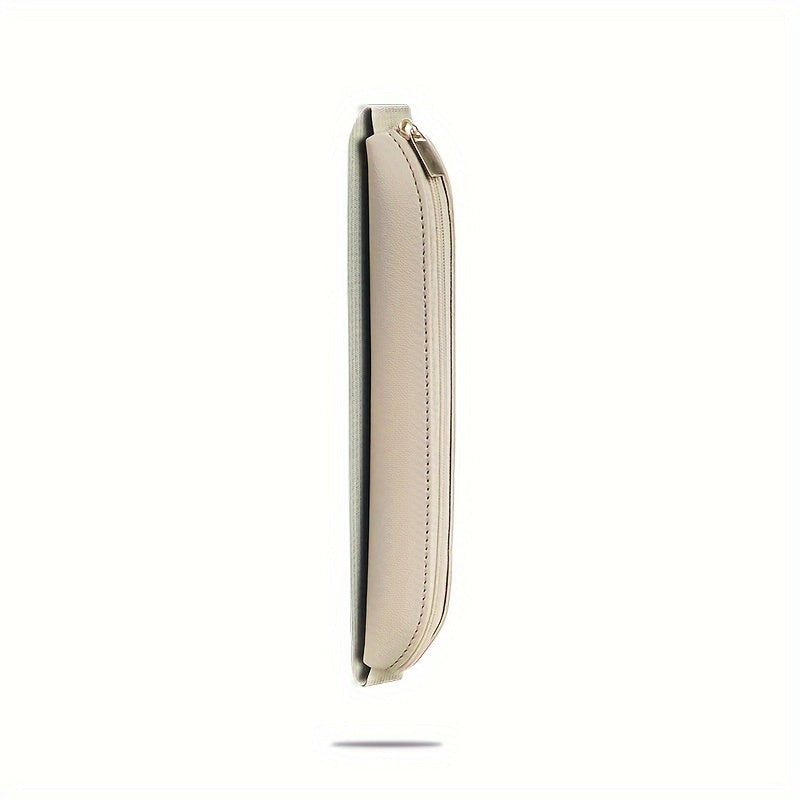 PU Leather Pen Touch Pen Bag Portable Elastic Pen Sleeve with Zipper