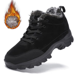 Men's Warm Fleece Anti-skid Snow Boots Outdoor Hiking Shoes