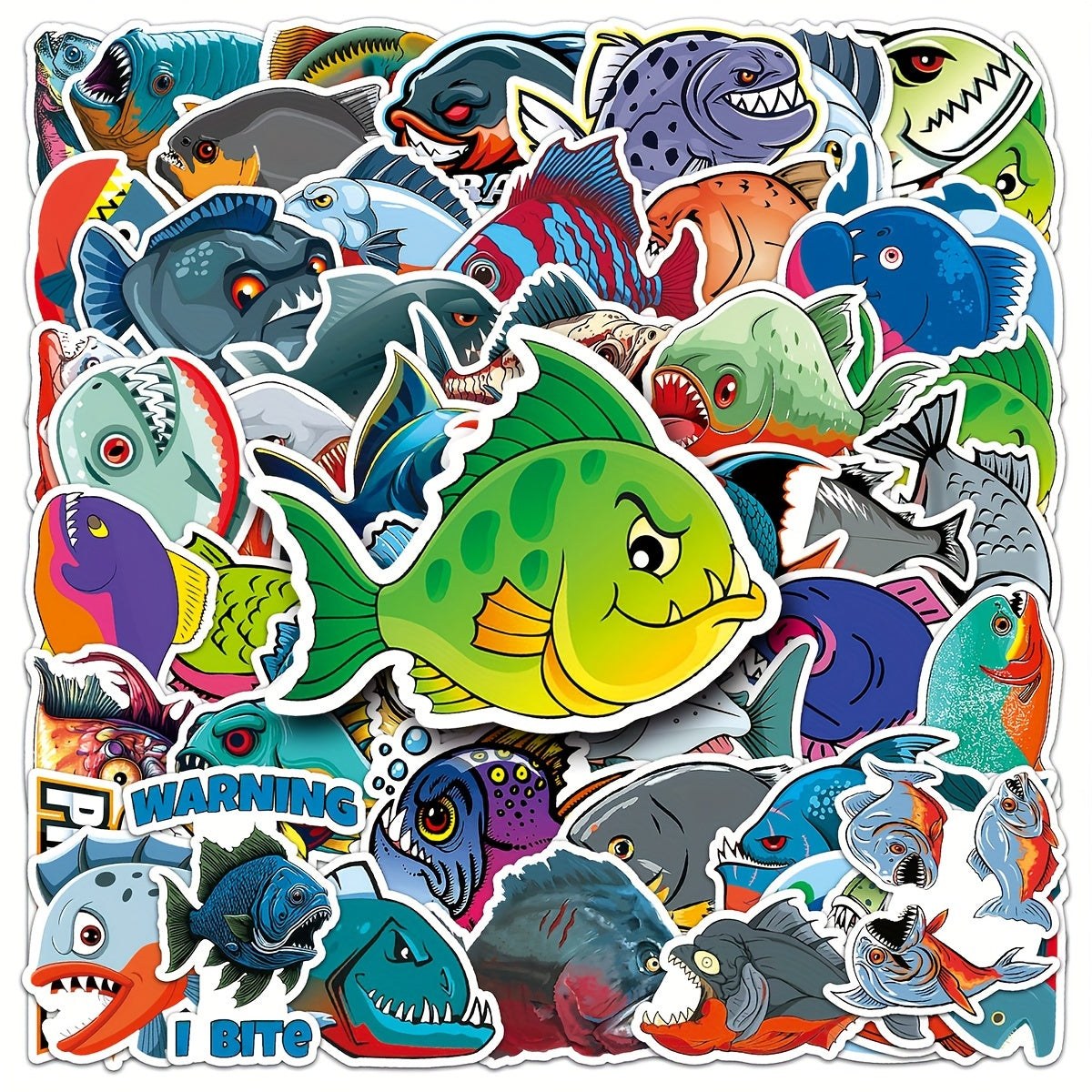 50 Mermaid Cartoon Graffiti Stickers DIY Car Decoration Waterproof Stickers
