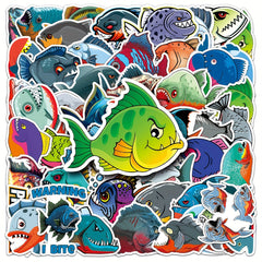 50 Mermaid Cartoon Graffiti Stickers DIY Car Decoration Waterproof Stickers