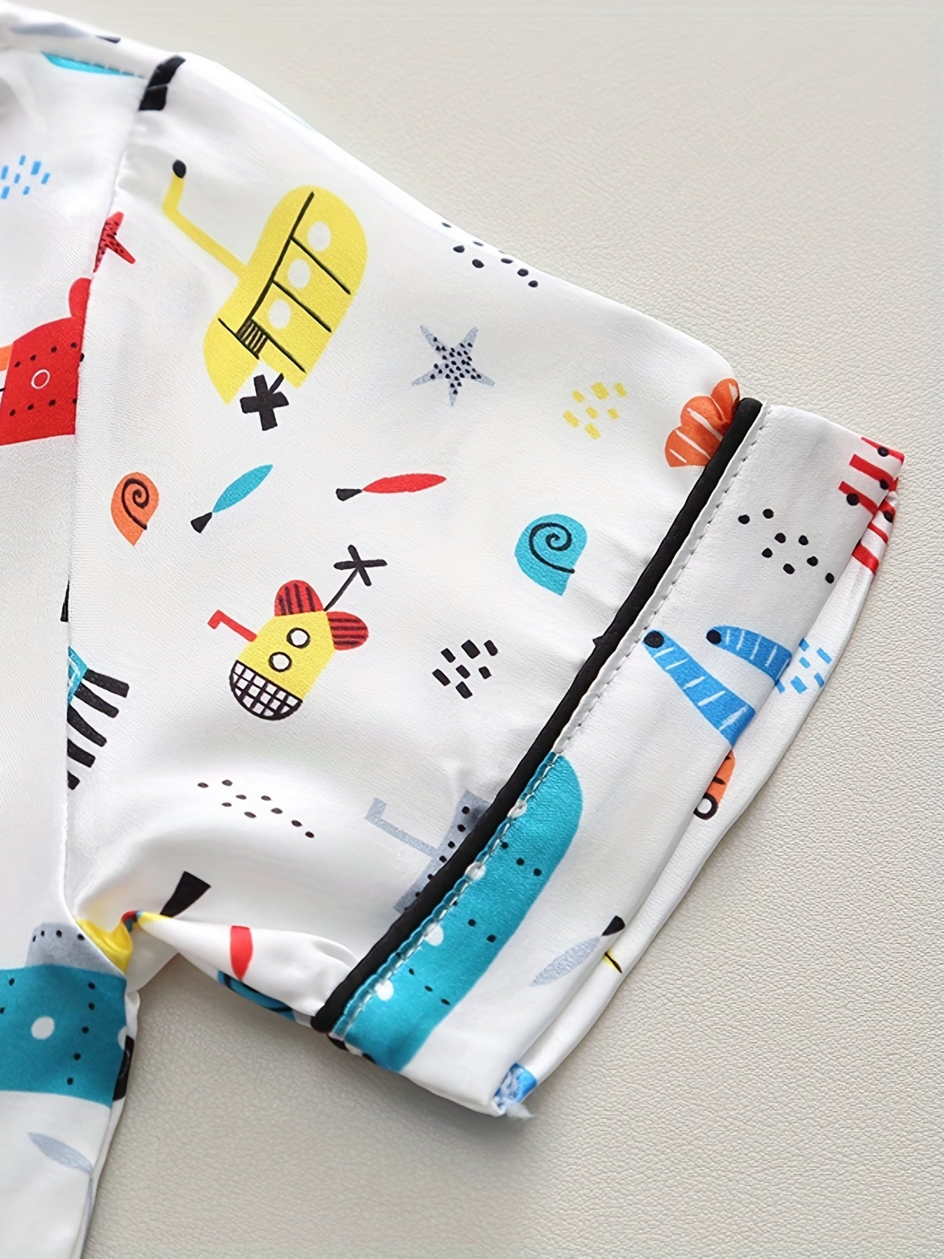 Boys Submarine Pajamas Set Short Sleeves Tops & Bottoms