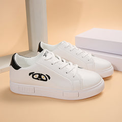 Women's Cartoon Animal Embroidered Skate Shoes