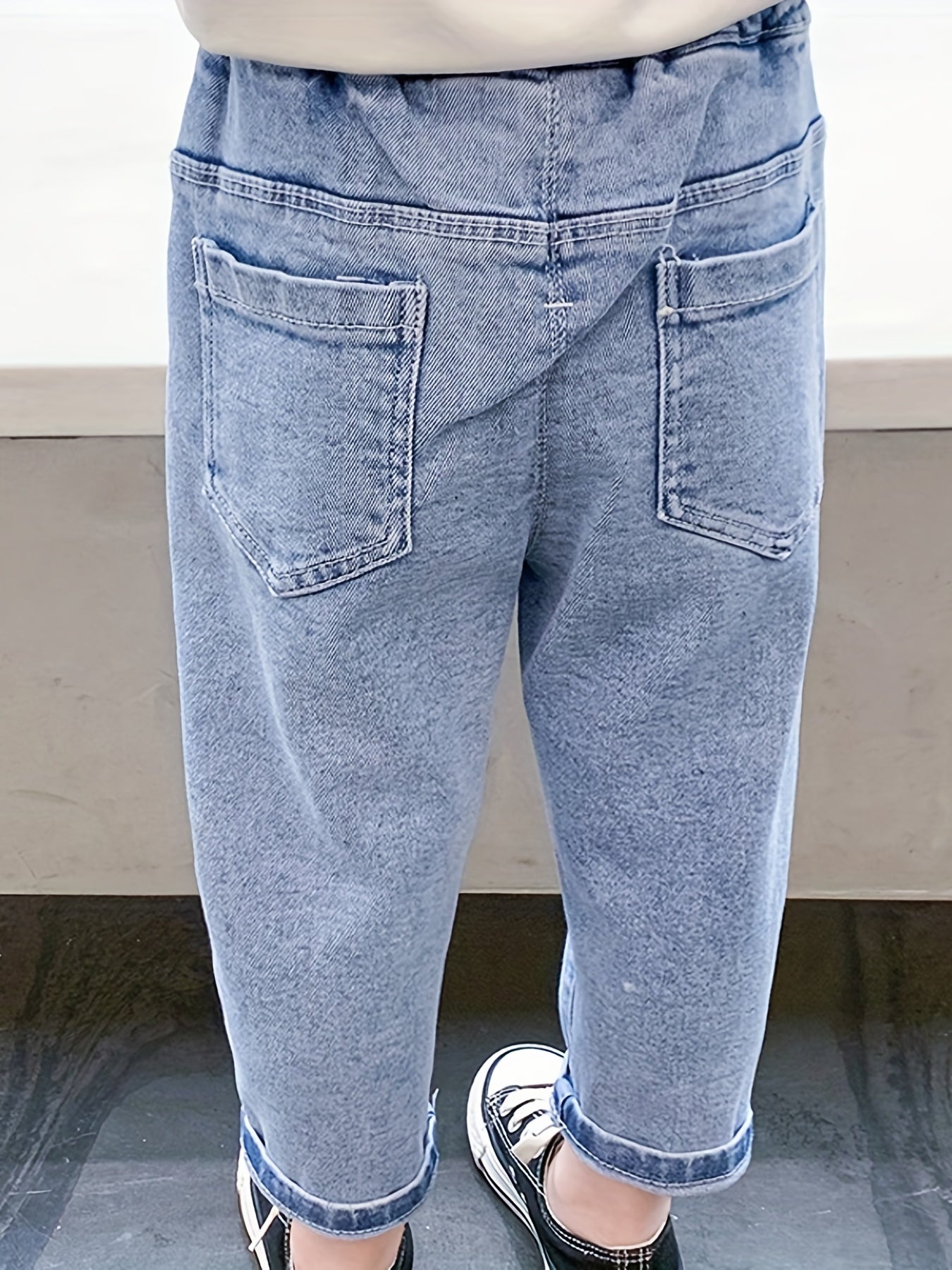 Baby Toddler Jeans Cartoon Graphic Casual Denim Pants