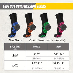 3 Pairs Compression Crew Socks 15-20 mmHg Support Recovery