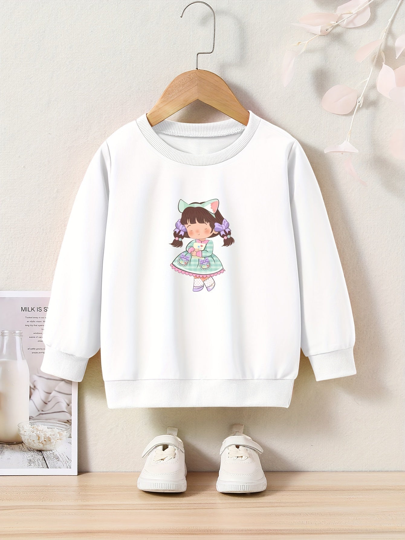 OERYUI Doll Girl Graphic Sweatshirt Kids Gift