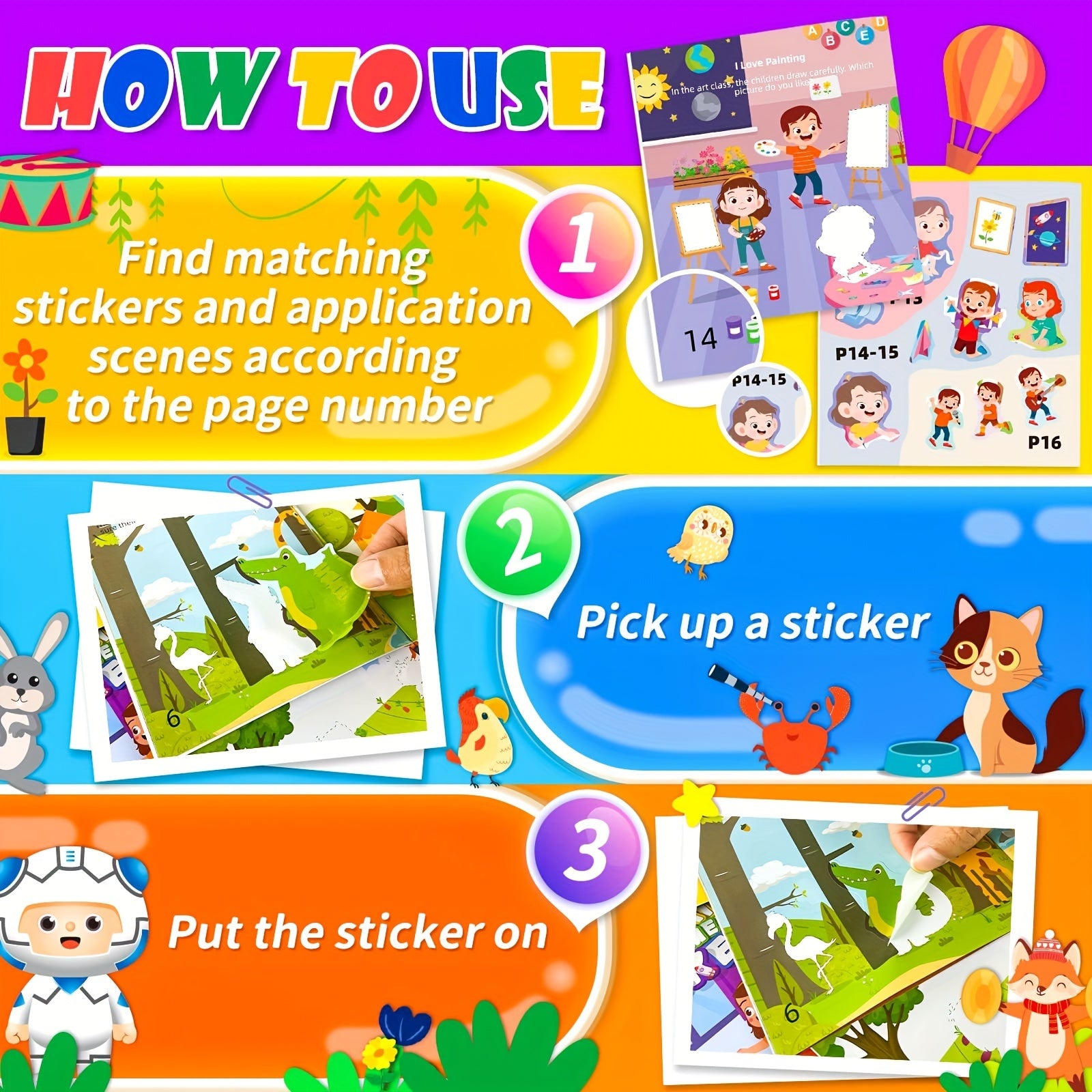 Fun Sticker Books for Toddlers - Activity Bo