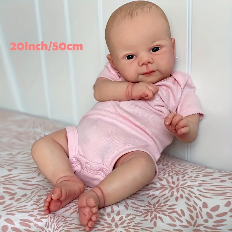 Realistic Reborn Baby Doll Soft Touch 3D Light Beige Visible Veins