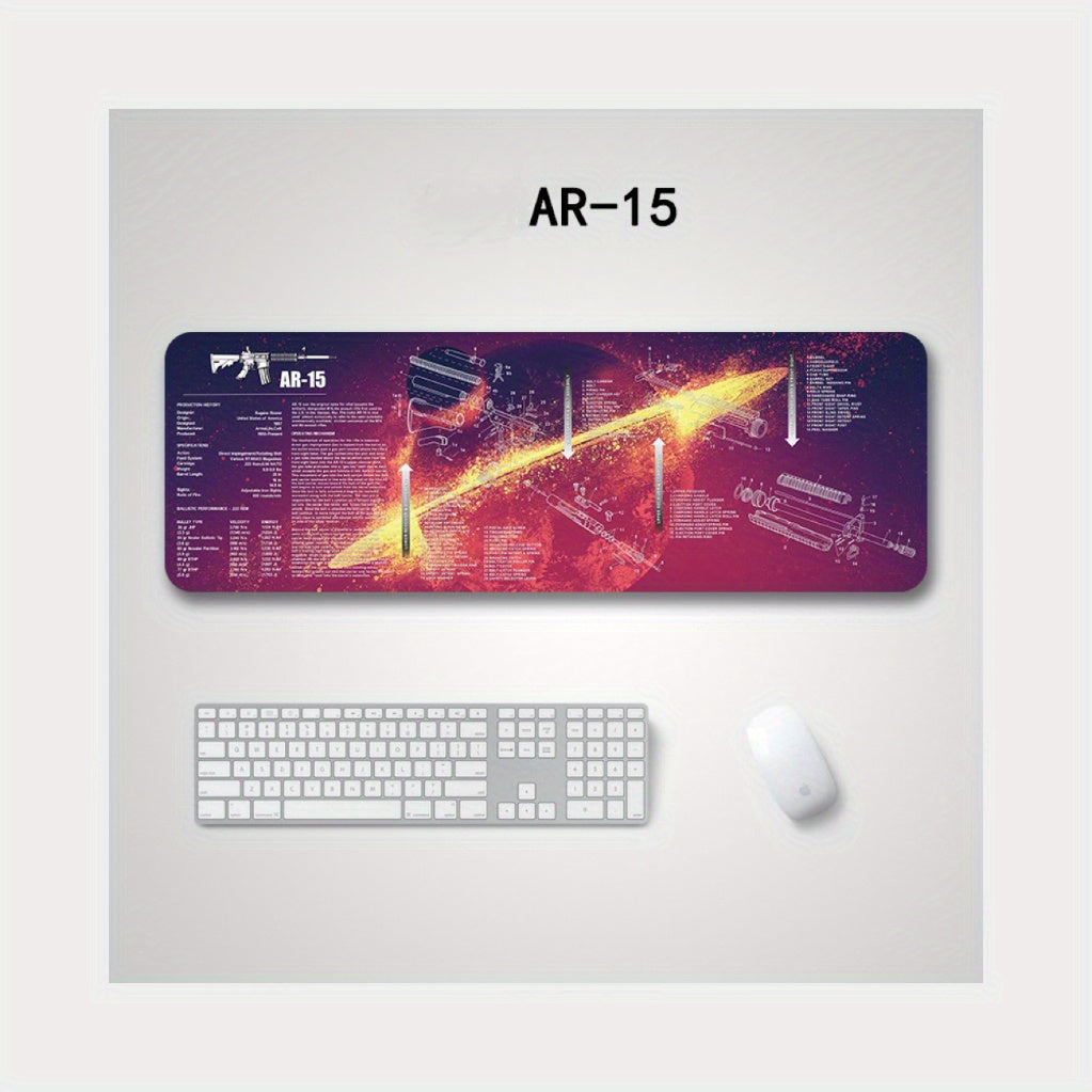 Non Slip PU Leather Desk Blotter Gun Cleaning Mat Desk Pad Protector Mouse Pad