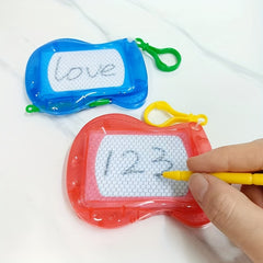 2pcs Mini & Graffiti Keychain Writing Board Bag Pendant Random Colors