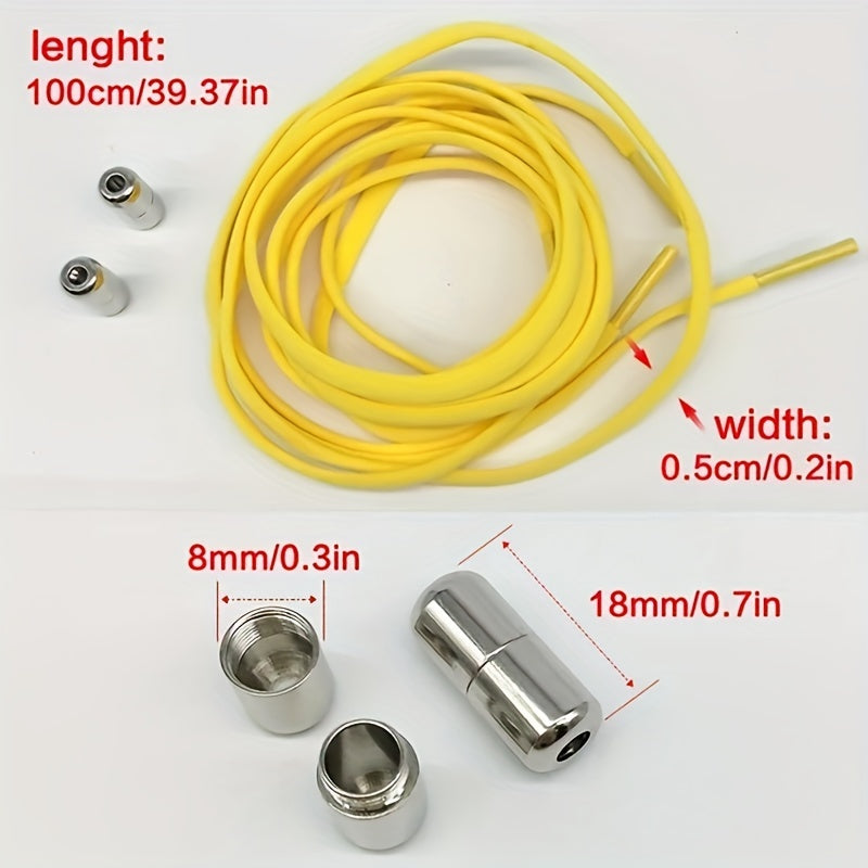 Adjustable Elastic Shoelaces With Clip Buckles for Sneakers