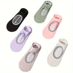 Women's Backless Non-slip Yoga Socks Grips Sports Socks For Pilates Barre Ballet