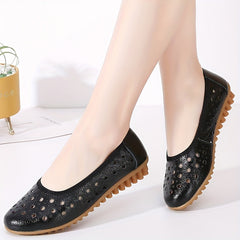 Women's Hollow Out Flat Shoes Slip-On Loafers Outdoor Flats