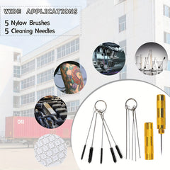 11pcs Airbrush Cleaning Kit Stainless Steel Spray Gun Cleaner