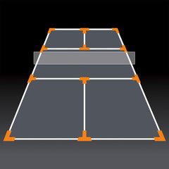 Pickleball Court Marking Kit - Large and Small Court Throwing Markers