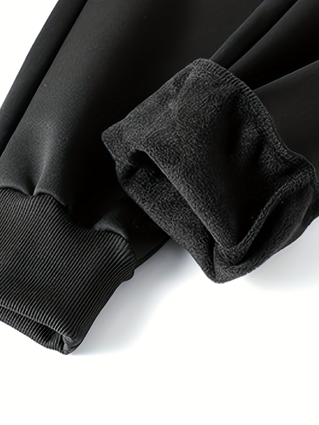 Men's Fleece Sweatpants Stretch Joggers for Winter