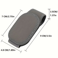 Multifunctional Leather Car Visor Organizer Glasses Holder & More