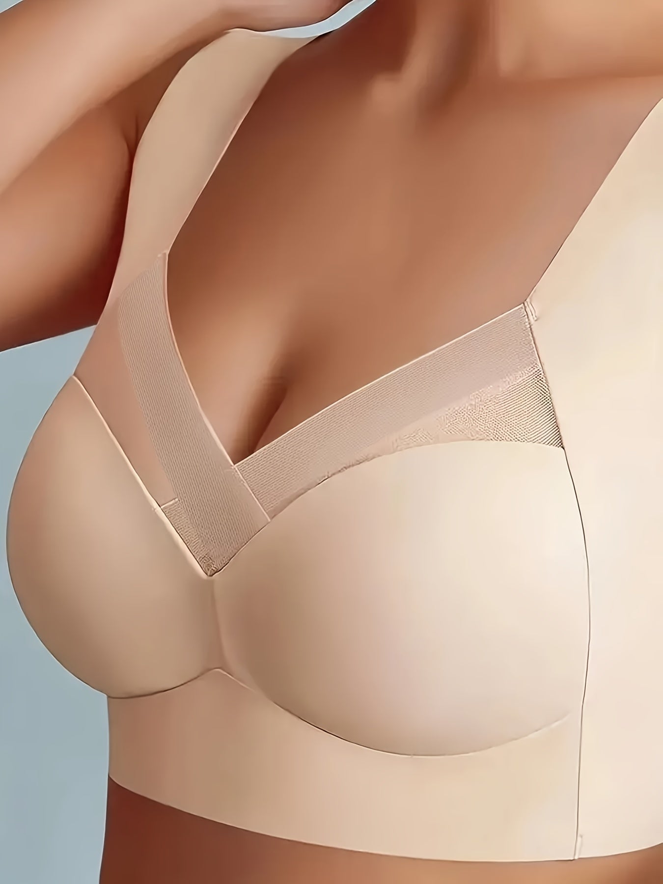4pcs Wireless Bras Mesh Full Coverage Lingerie Set