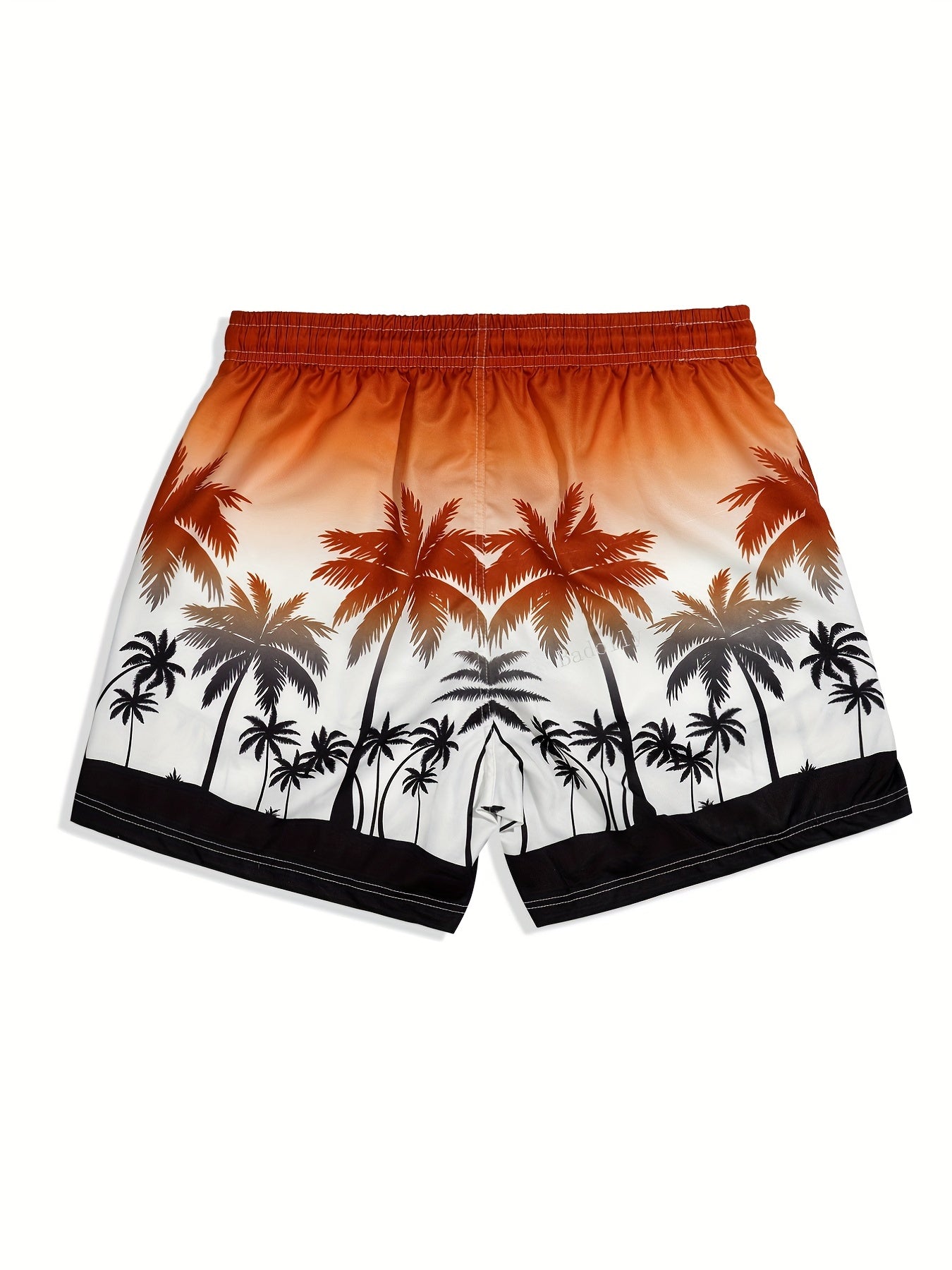 Coconut Tree Swim Trunks Quick Dry Beach Shorts