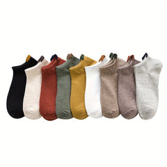 Colorblock Ankle Socks Soft & Lightweight All match Women's Stockings