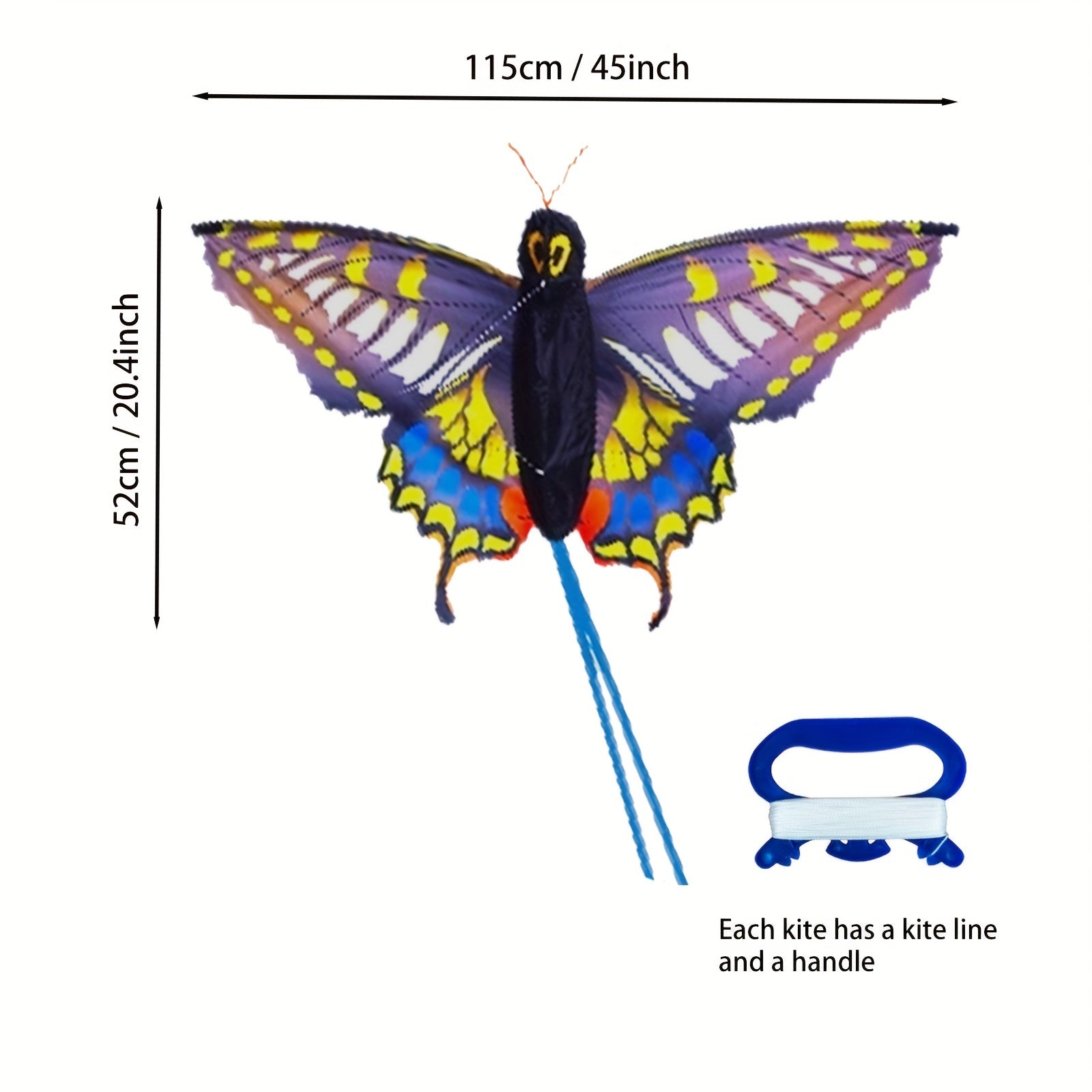 3D Butterfly Kite Multicolor Animal Shaped Outdoor Entertainment Gift