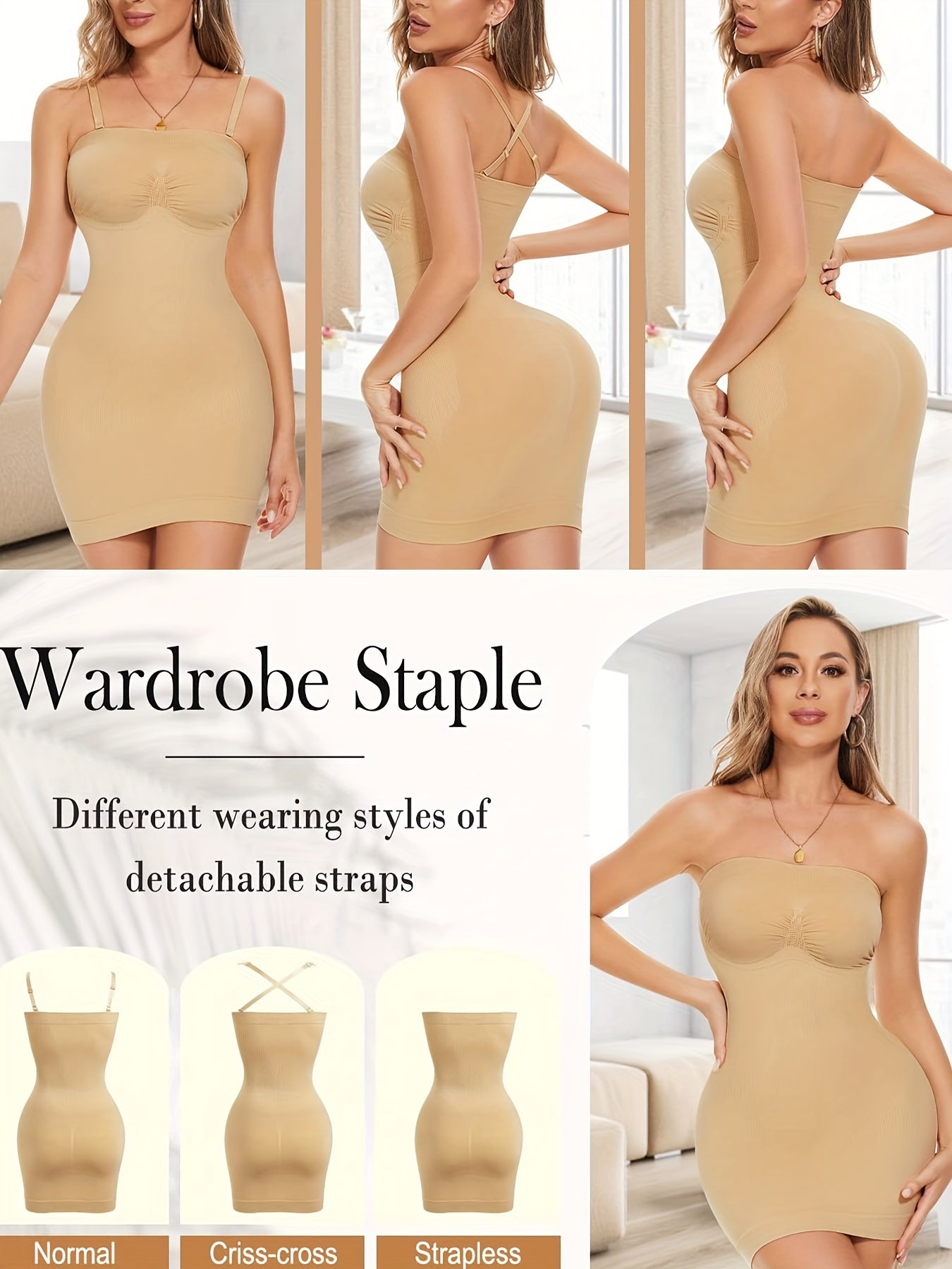 Strapless Dress Tummy Control Slimming Body Shaper Women's Underwear
