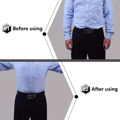Men's Shirt Stays Adjustable Elastic Garter Military Shirts Holder