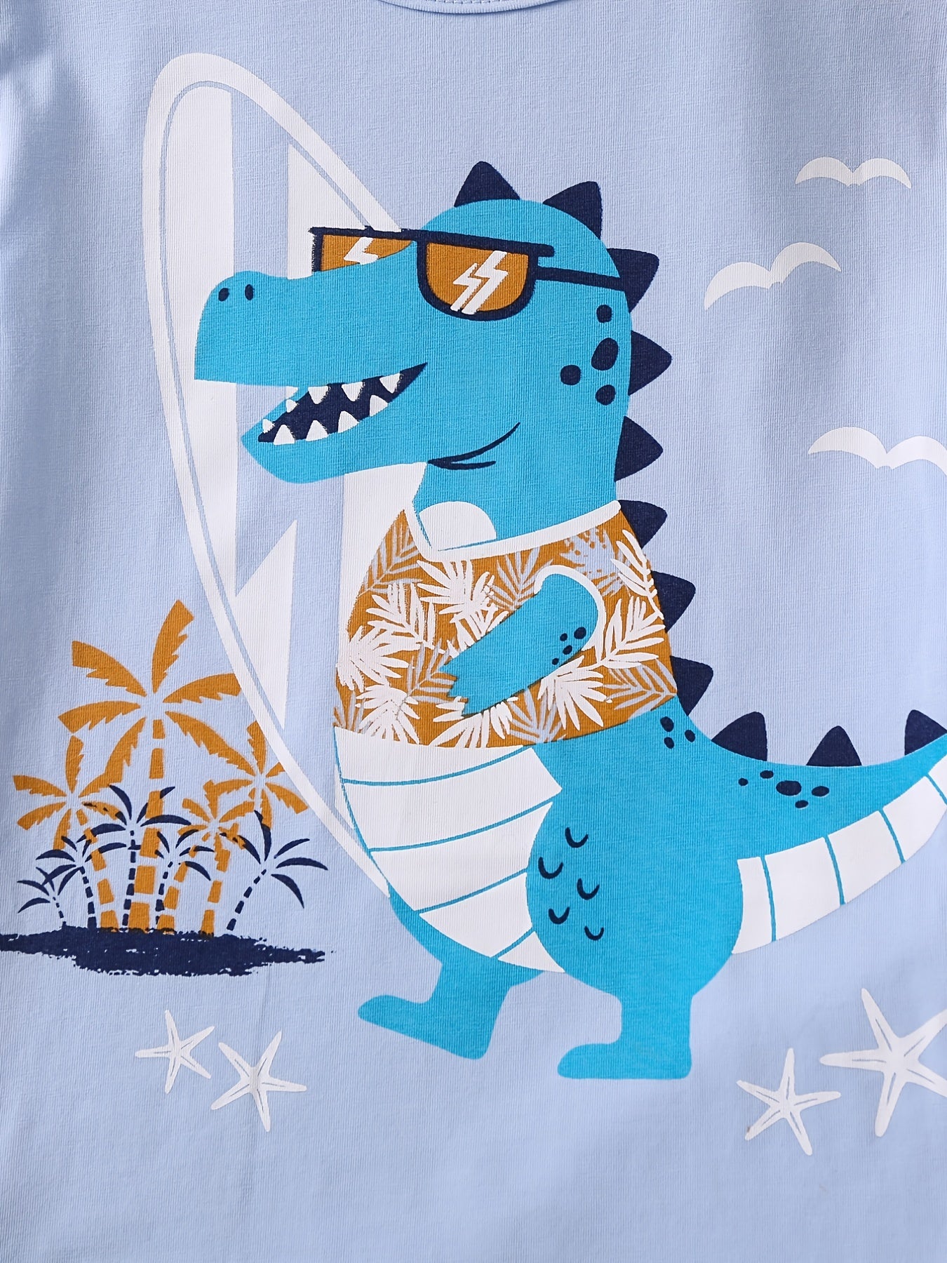 Boys Dinosaur T-shirt & Shorts Set For Summer